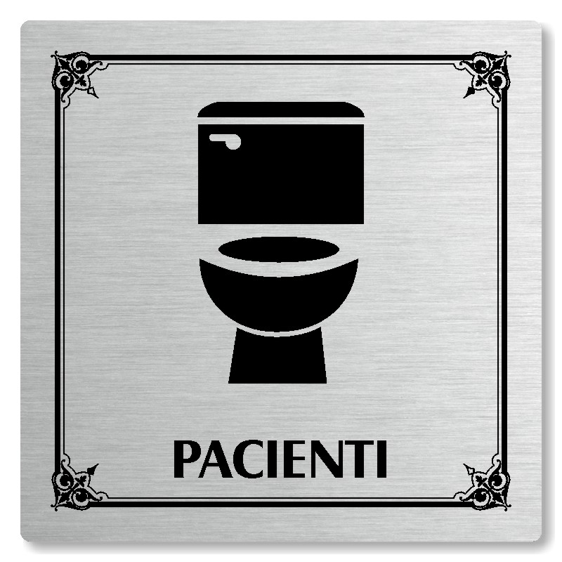 WC pacienti, 118x118mm, stříbrná, Nebraska